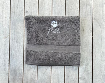 Personalised Pet Towels | Embroidered Towel | Cloth With Name | Custom Towel | Personalised Towel | Face Flannel | Personalised Flannel UK