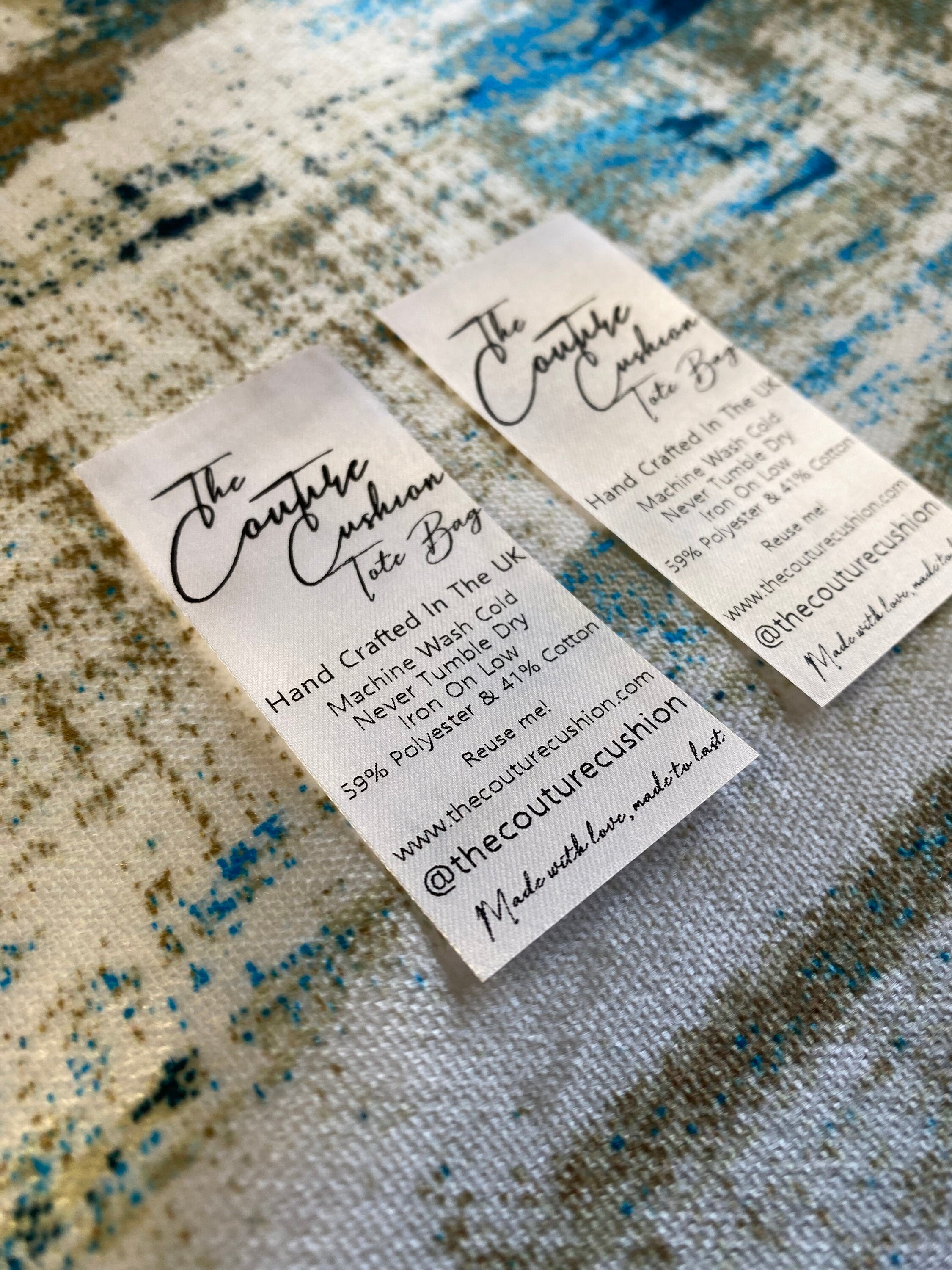 Custom Satin Care Labels Wash Care Labels Sew in Custom Garment Labels Care Labels Custom ...