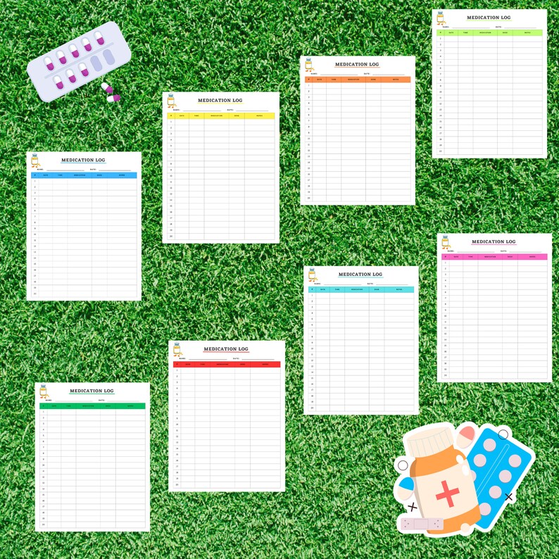 Monthly medication tracker printable printable medication tracker