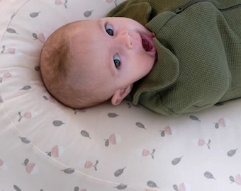 Swaddling sleeping bag "Fougère" Easy swaddling Baby swaddling blanket