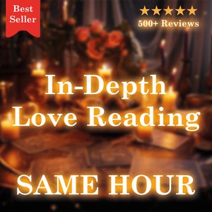 MISMA HORA Lectura de amor Lectura psíquica en profundidad RÁPIDA / Lectura de cartas del tarot 3 preguntas Predicción psíquica / Entrega rápida / En una hora