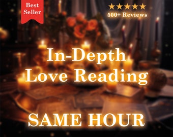 SAME HOUR Love Reading In-Depth Psychic Reading FAST | Tarot Card Reading 3 Questions Psychic Prediction | Fast Delivery | Within One Hour