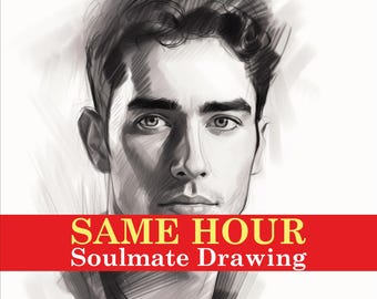 SAME HOUR Soulmate Drawing | FREE Description | Fast Delivery | Artist Psychic Drawing Reading Love | Soulmate Reading | Draw my Soulmate