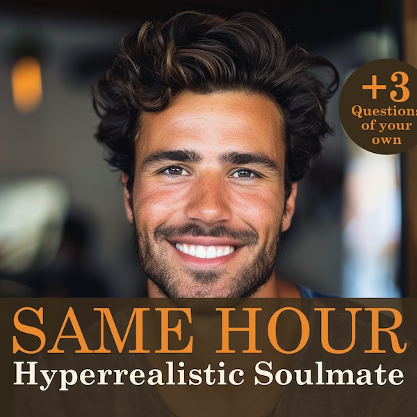 SAME HOUR Draw My Soulmate Hyperrealistic | Fast Delivery | Artist Psychic Drawing Reading Love | Soulmate Reading | 3 Questions Tarot