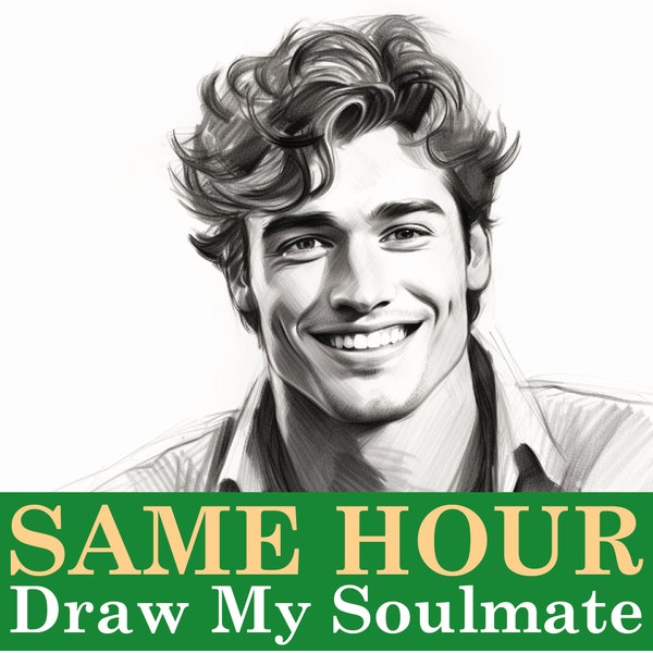 SAME HOUR Draw My Soulmate & FREE Description | Fast Delivery | Artist Psychic Drawing Reading Love | Soulmate Reading | Draw my Soulmate