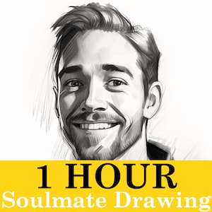 1 HOUR Soulmate Drawing & FREE Description | Fast Delivery | Artist Psychic Drawing Reading Love | Soulmate Reading | Draw my Soulmate