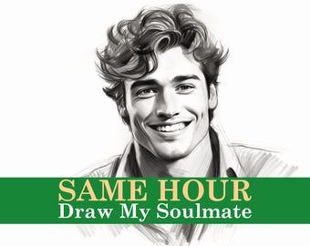 SAME HOUR Draw My Soulmate & FREE Description | Fast Delivery | Artist Psychic Drawing Reading Love | Soulmate Reading | Draw my Soulmate