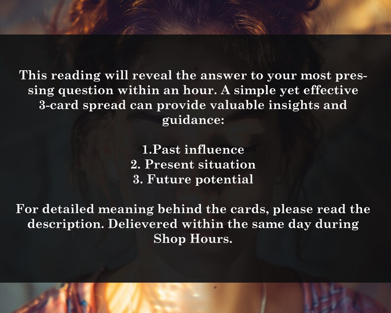 STESSO GIORNO 1 Domanda Tarocchi / Lettura psichica intuitiva dei Tarocchi / Lettura d'amore d'emergenza / Lettura d'amore lo stesso giorno / Consegna veloce / Astrologia immagine 6