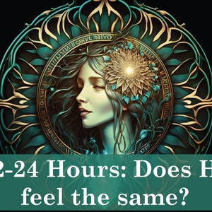 12-24 Horas - ¿Siente lo mismo? ¡Descubre sus verdaderos sentimientos! Lectura de cartas TAROT - Predicción psíquica *Por favor lea la descripción*