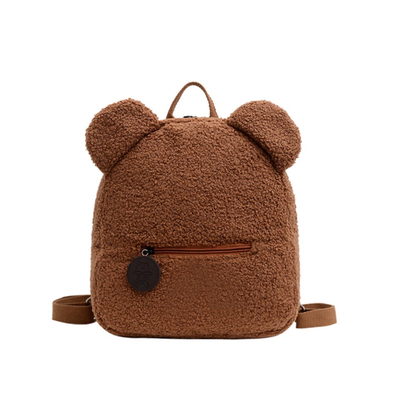 Personalized Teddy bear Backpack Bag, Teddy Bear Bag for Kids, Animal Backpack Bag, Name Initial Bear Bag, Cute Bag for Kids image 4