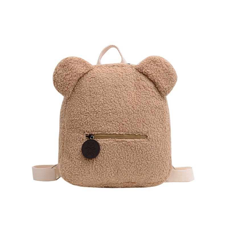Personalized Teddy bear Backpack Bag, Teddy Bear Bag for Kids, Animal Backpack Bag, Name Initial Bear Bag, Cute Bag for Kids image 3
