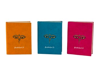 Hand Pressed Lokta Paper Notebook: Travel Journal Diary