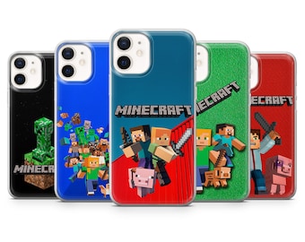 Minecraft Phone Case Cover for iPhone 15 14 13 12 11  X/Xs SE Max Pro Mini Samsung A10 A11 A12 A13 A14 Huawei Mate 20 Xiaomi Google Pixel 8