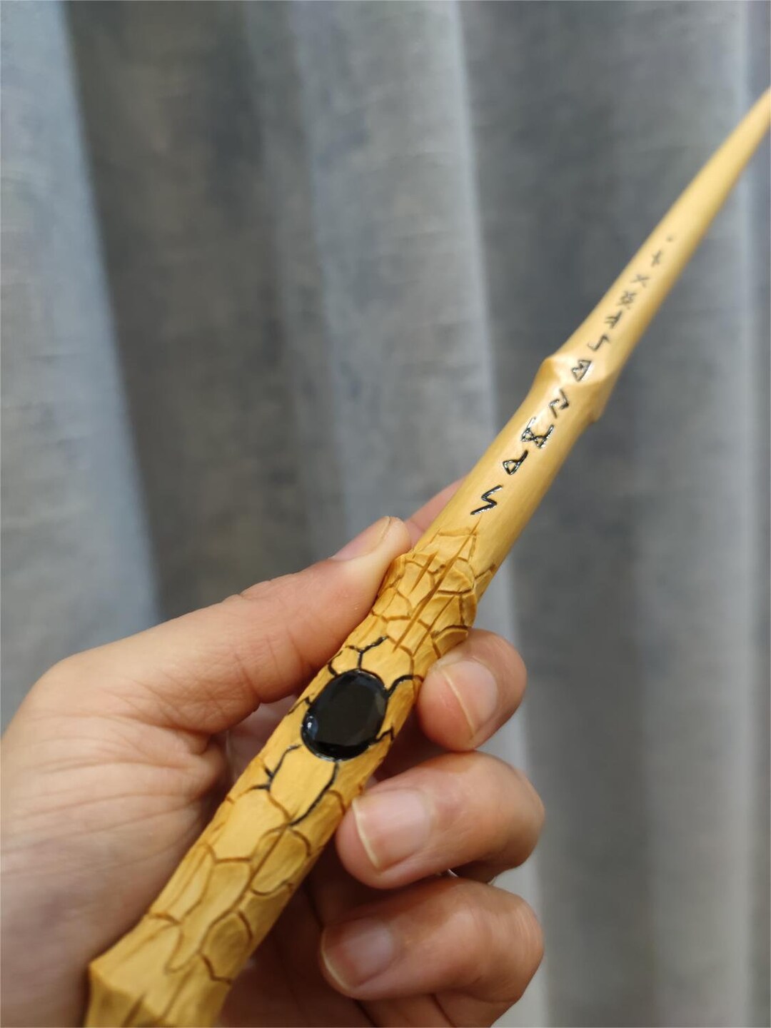 Personalized Wandcustom Wandhand Carved Wizard Wand Magic Etsy