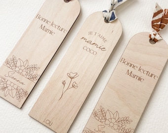 Personalized wooden bookmark for Grandparents' Day, teacher gift, nanny/classroom assistant gift, Christmas/end-of-year gift