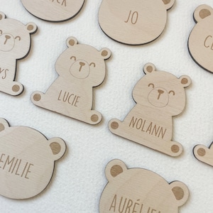 Segnaposto orsetto, decorazione battesimo, compleanno bambino