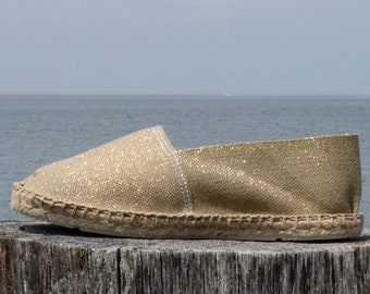 Handmade French Espadrilles: Woven Cotton Jute Sole
