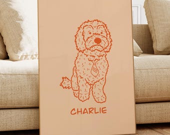 Badly Custom Pet Portrait Personalized Dog Badly Drawn Custom Dog Portrait Ugly Caricature Dog Painting Pet Memorial Gift Dog Mom