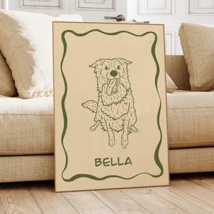 Custom Badly Dog Portrait Hand Draw Custom Pet Portrait Personalized Ugly Pet Caricature for Cute Birthday Gift Dog Lovers and Dog Moms