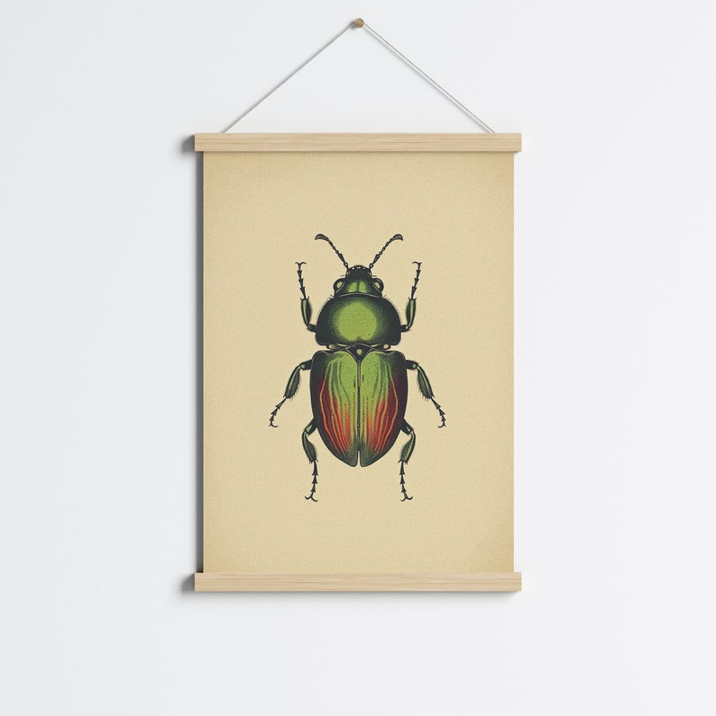 Antique Beetles, Vintage Bug PRINTABLE Wall Art Prints Set of 3 Bundle ...