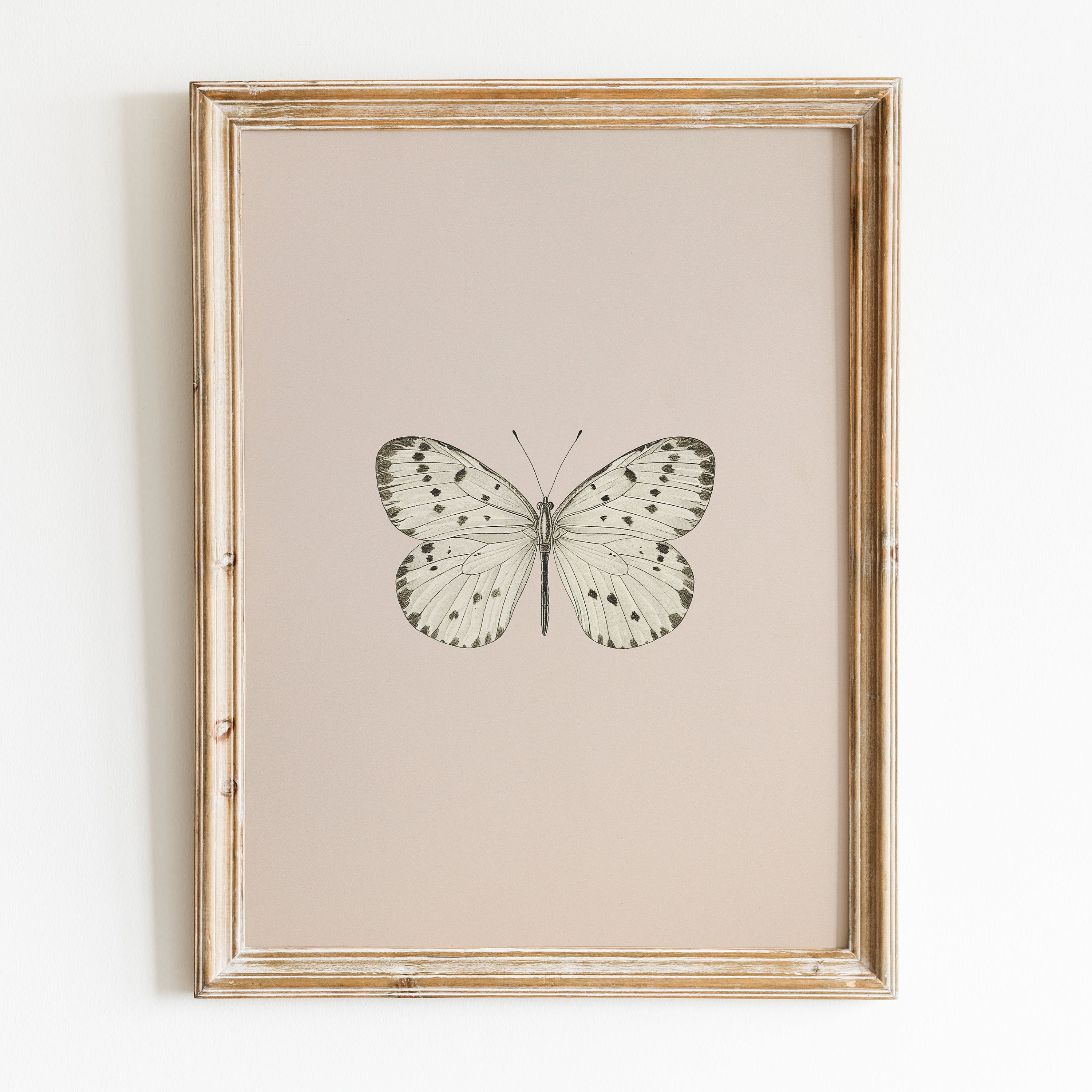 Minimalist Butterfly PRINTABLE Wall Art | Set of 2 Boho Vintage Insect ...