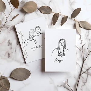 50 Custom Place Card Illustrations – Personalised Guest Portraits for Weddings & Events (Digital file)