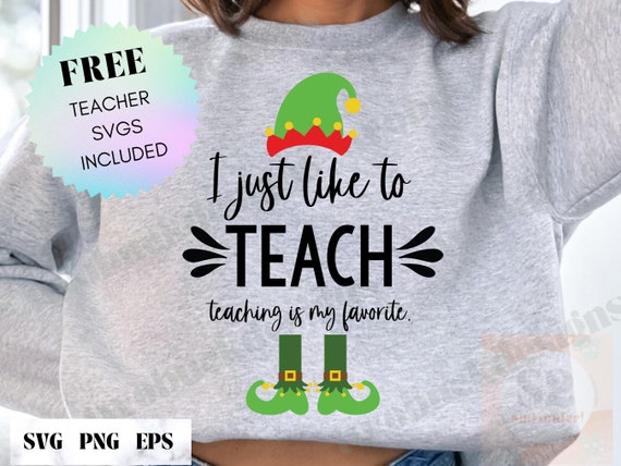 Funny Teacher Christmas Shirt Teaching Is My Favorite Shirt Funny Teacher Christmas Shirt Teaching Is My Favorite Shirt