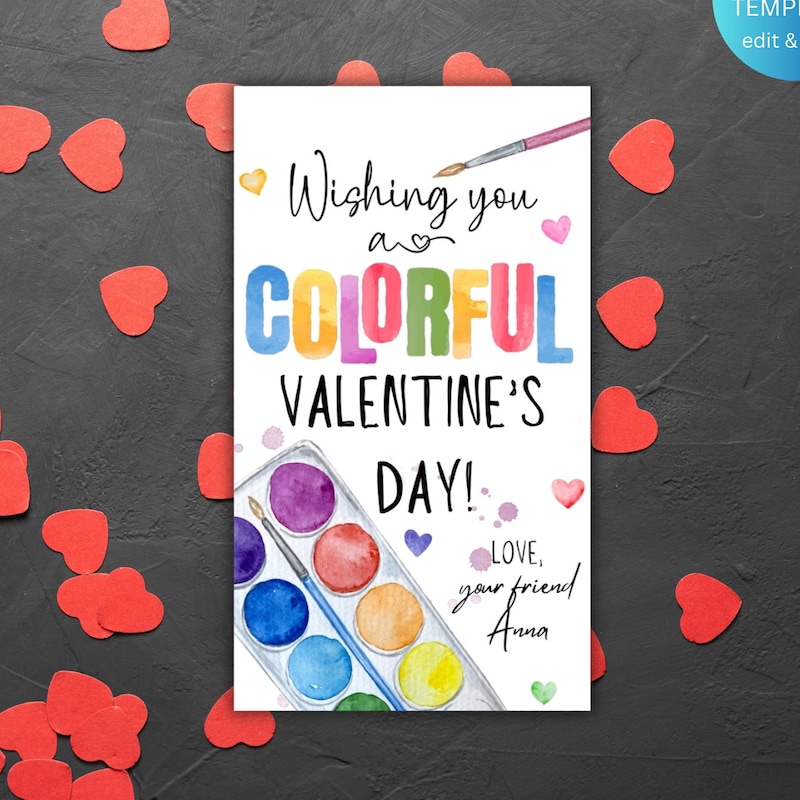 Valentines Day Color Saying - Etsy