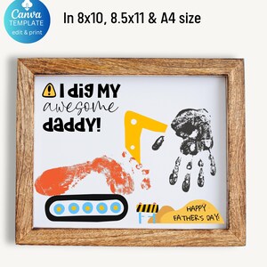 Impronta personalizzata HandprintArt Regalo per la festa del papà per papà Compleanno Artigianato Costruzione Impronta Ricordo Regalo per papà Papà Nonno Papa