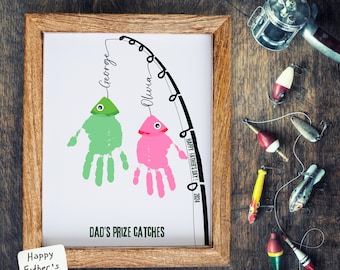 Personalised Father&#39;s Day Handprint Gift From Kids DIY Custom Dad&#39;s Birthday Craft Gift Baby Keepsake  Gift for Daddy Dad, Papa, Grandpa