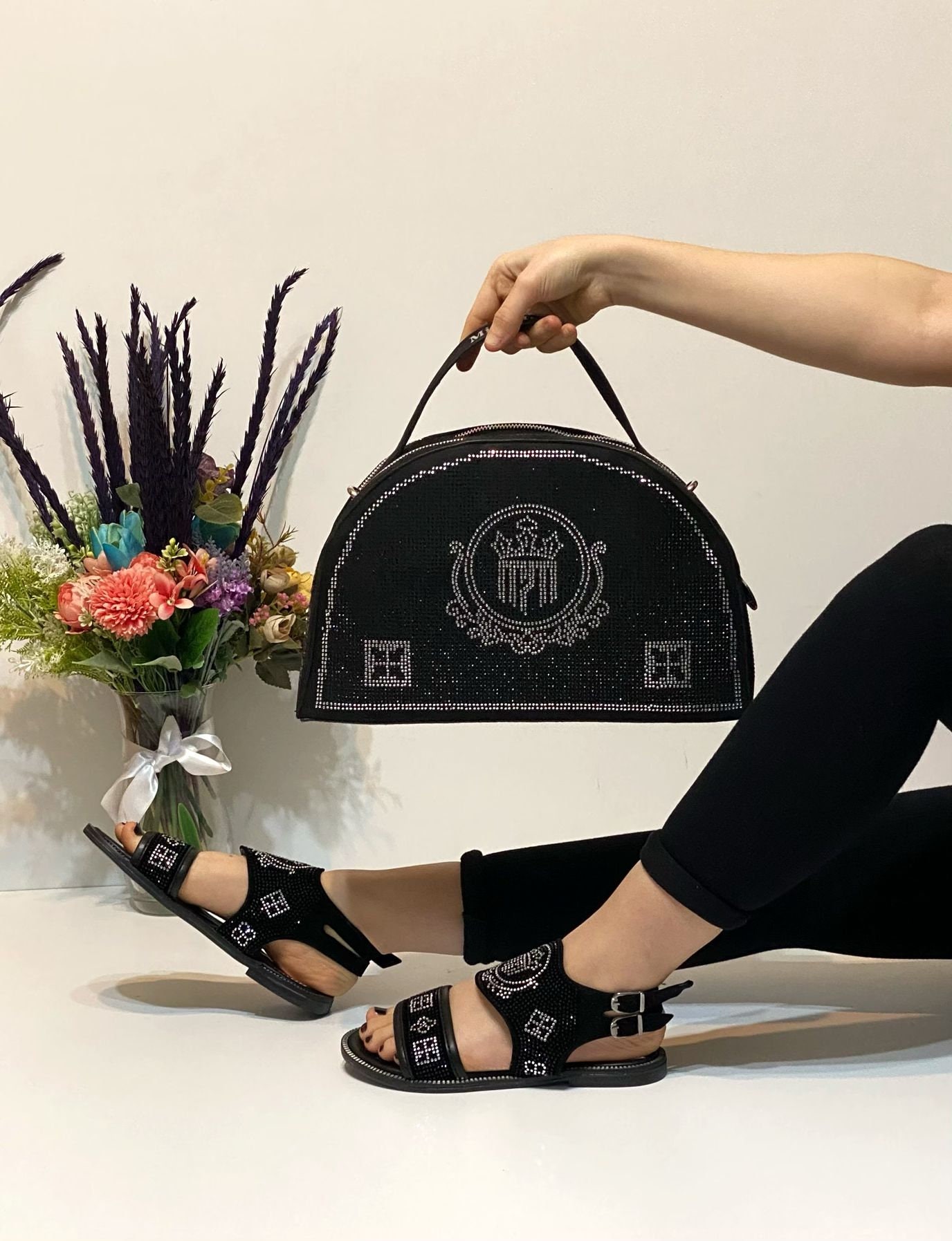 Miss Melisa Shoe and Bag Turkey 2022 Model Slippers Set Tr145 - 130.00  Dolar + KDV