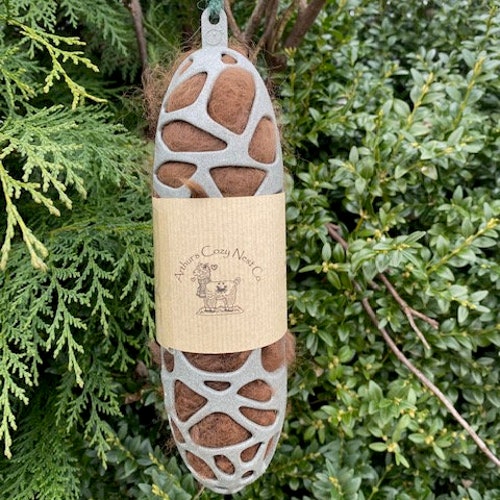 Bird Feeder, Raw Alpaca Fibre, Alpaca, Bird Nesting Material, Natural Fibre, Bird Watcher Gift, Gift, Eco-Friendly, Wildlife, Recycled