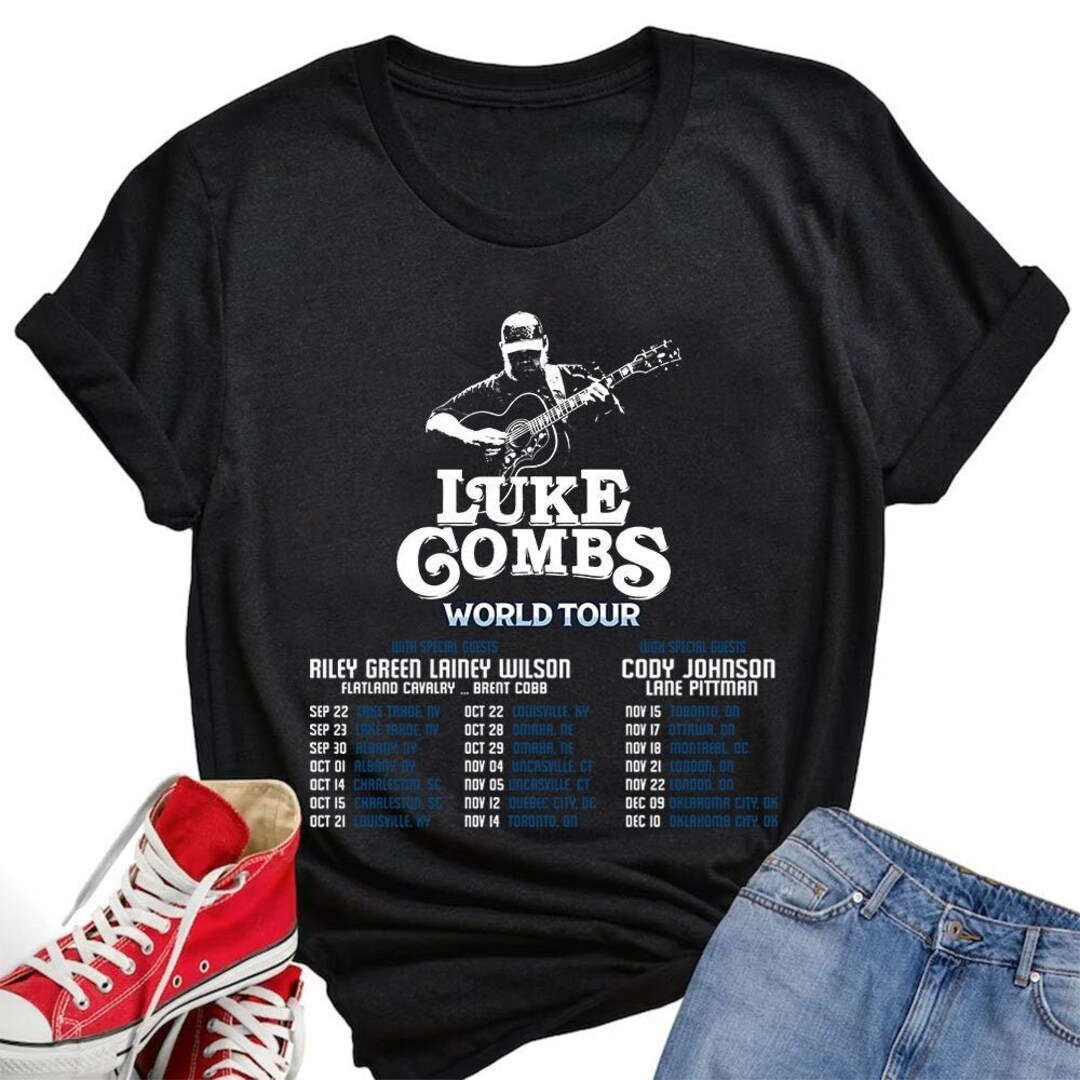 Luke Combs Shirt Luke Combs 2023 Tour 2 Sides Country Music Etsy
