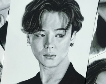 BTS Jimin JM Art Print / Poster Fan Art A6 A5 K-pop