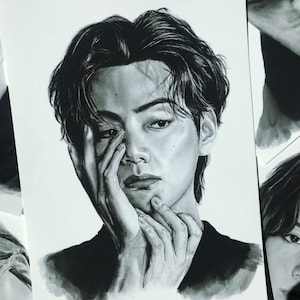 BTS V Taehyung Art Print / Poster Fan Art A6 A5 K-pop