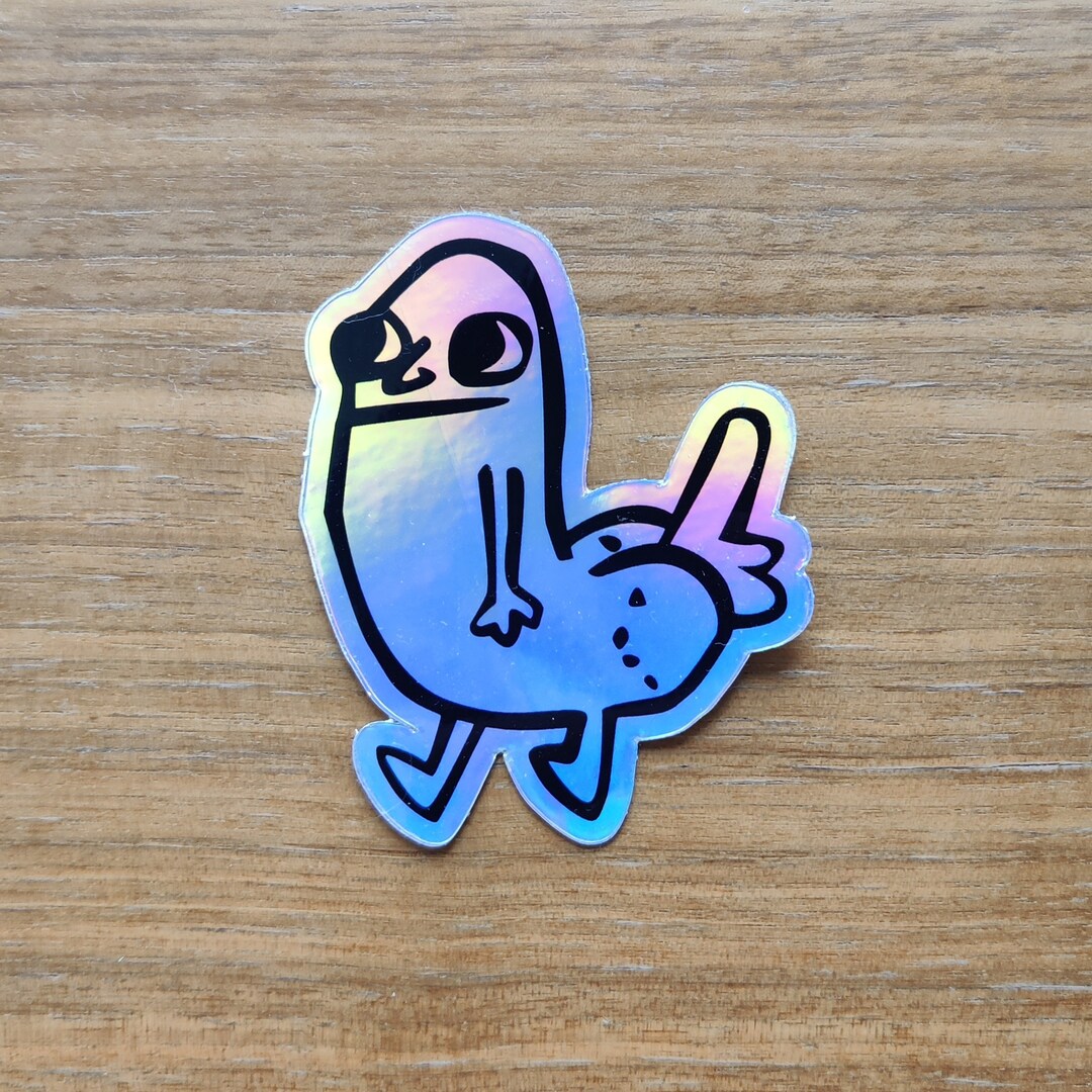 Holographic Dickbutt Meme Vinyl Sticker - Etsy