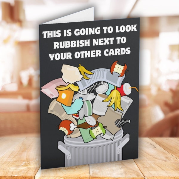 Rubbish Joke Birthday Card - Etsy UK