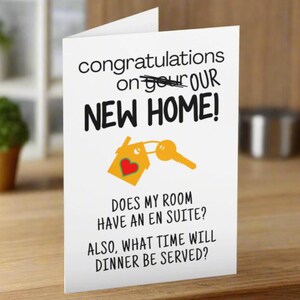 Nouvelle carte de pendaison de crémaillère, félicitations pour votre nouvelle maison