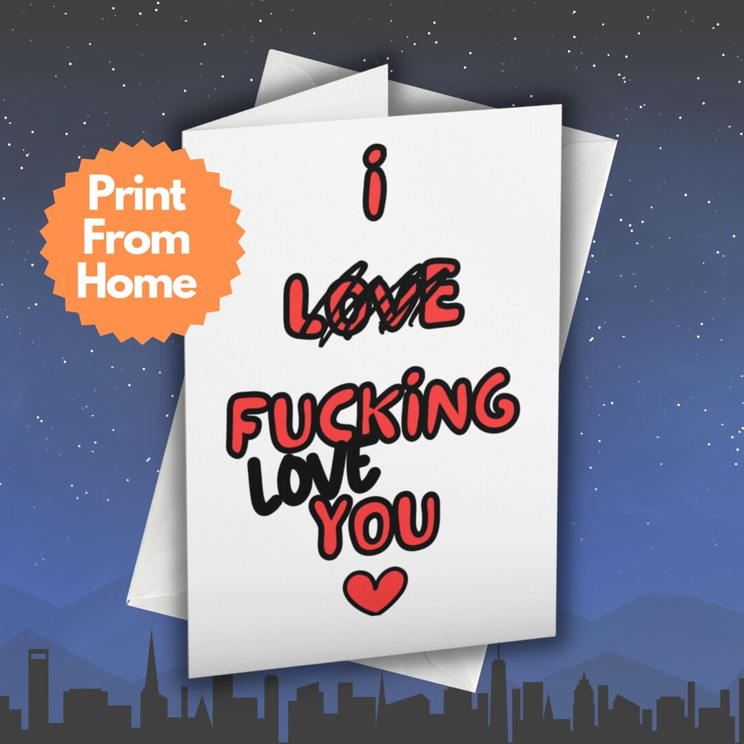 Love You Anniversary Card Printable, Card for Boyfriend, Card for ...