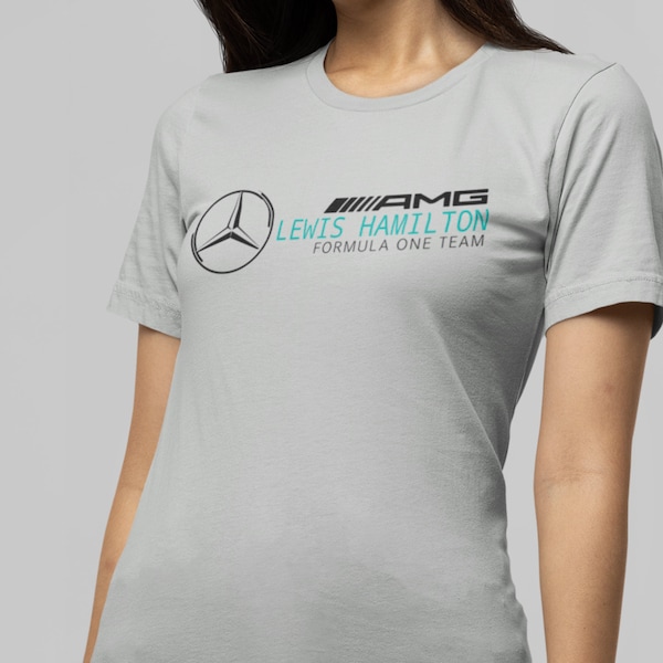 Stylish Lewis Hamilton Mercedes F1 Logo Tee for Fans of the Champion! AMG Mercedes Formula one shirt gift formula1 t shirt Softstyle Unisex