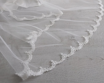 Handmade Mantilla Bridal Veil - Michelle