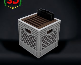 Soporte de tarjeta SD Mini caja de leche / Mini caja / Mini cesta de compras / Almacenamiento / Organizador / Almacenamiento de escritorio / Impresión 3D