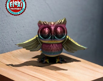 Búho Flexi / Búho Flexi / Búho Móvil / Decoración / Animales Flexi / Impresión 3D