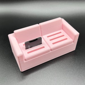 SD Kartenhalter Mini Sofa / Mini Marken / Aufbewahrung / Organizer / Schreibtisch Aufbewahrung / Büro Geschenk / SD / SD card / 3D Druck