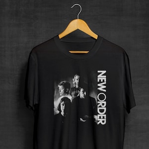 New Order Band Black T-Shirt | Band Shirts | Synthpop | New Wave | Post-Punk