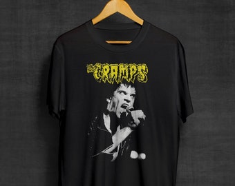 Lux Interior The Cramps Black T-Shirt | Punk Rock | Garage Rock | Band Shirts