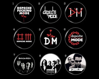 Depeche Mode Pinback Buttons | Goth Synthpop Badges