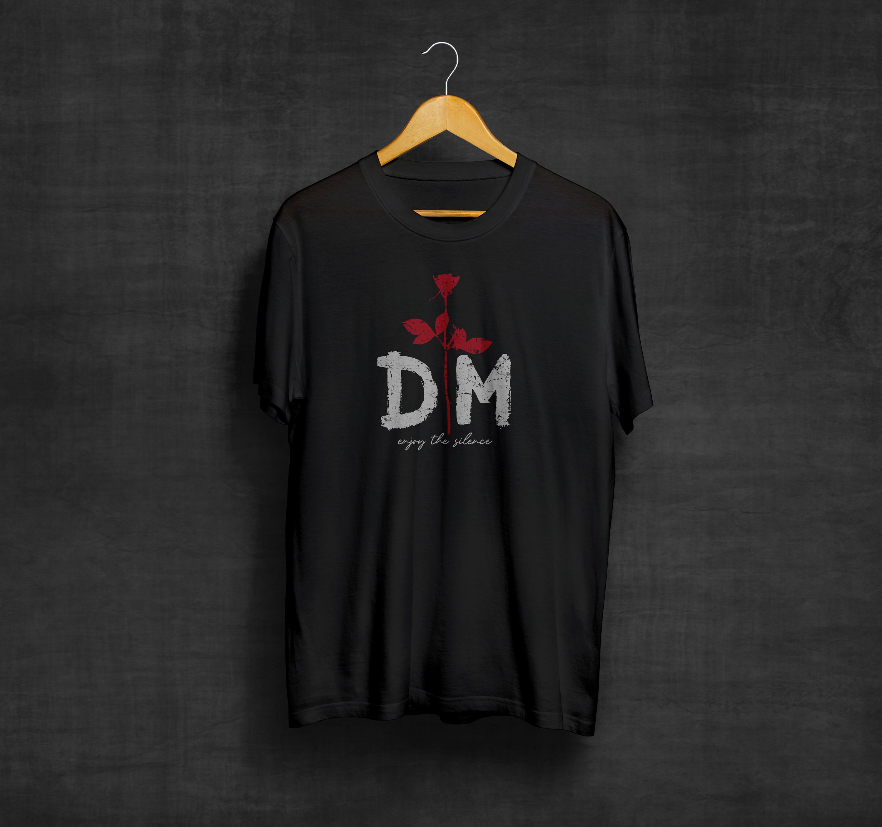 DM Enjoy the Silence Black T-Shirt | Depeche Mode| Band Shirts | 80s Shirts | Synthpop