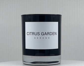 Citrus Garden Natural Soy Candle: Fresh Citrus Scent Floral Undertones - Eco-Friendly Aromatherapy for Home Relaxation