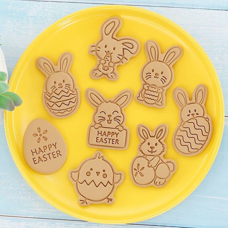 DIY Cookie Cutter Bunny Set 8 Pieces Great for Easter and Etsy